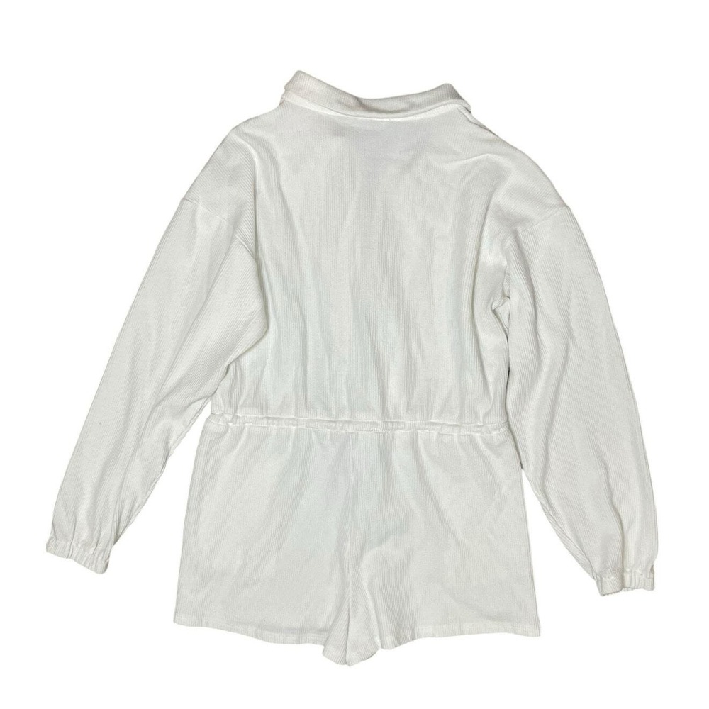 Princess Polly White Romper Zip Front Belted Lounge Playsuit Women 6 - Picture 7 of 8
